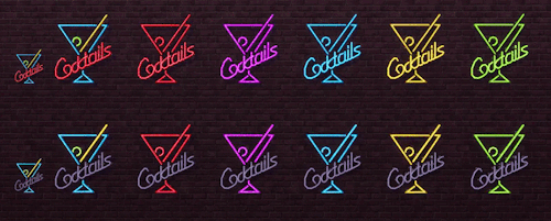  NotEgain: Neon Signs “Cocktails” and “Beer” & Ambient Lights