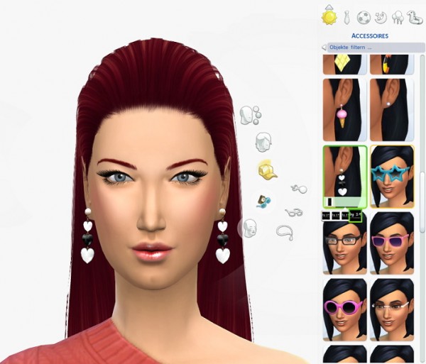  19 Sims 4 Blog: Earrings Valentine set 2