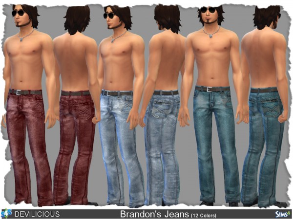  The Sims Resource: Brandons Jeans by Devilicious