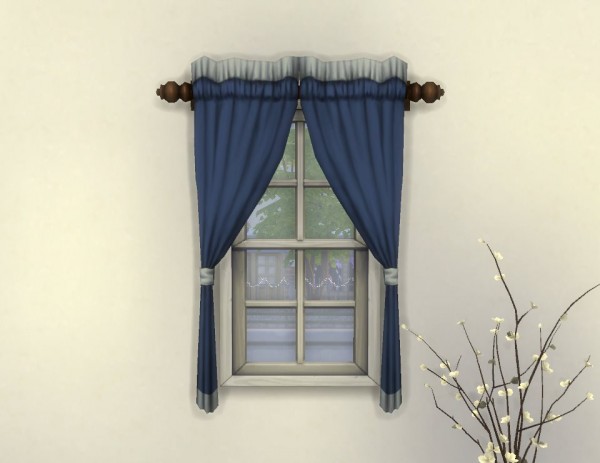  Mod The Sims: One Tile “Caress” Curtain + Overrides by plasticbox