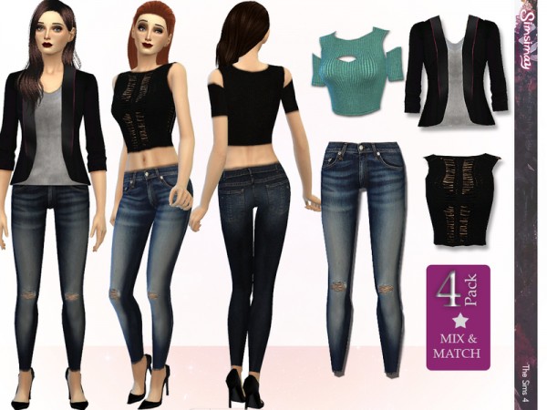  The Sims Resource: Street Fashion Mix & Match Set by Simsimay