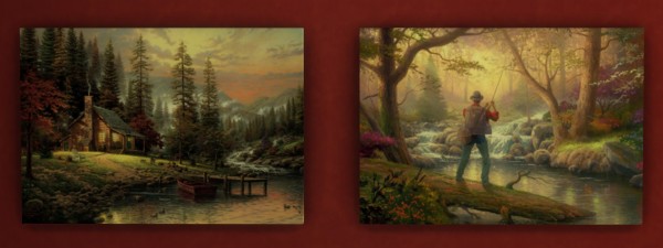  Mod The Sims: Thomas Kinkade 10 Paintings by ironleo78