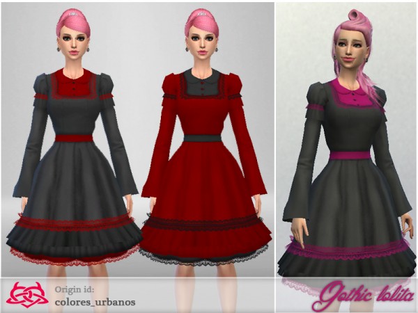  The Sims Resource: Gothic Lolita by Colores Urbanos