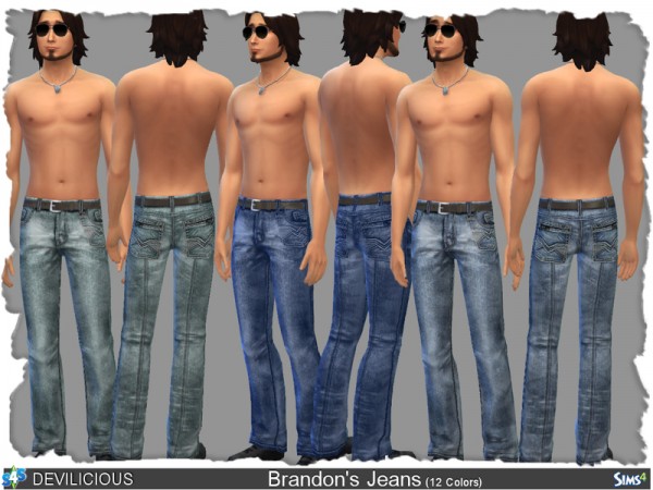  The Sims Resource: Brandons Jeans by Devilicious