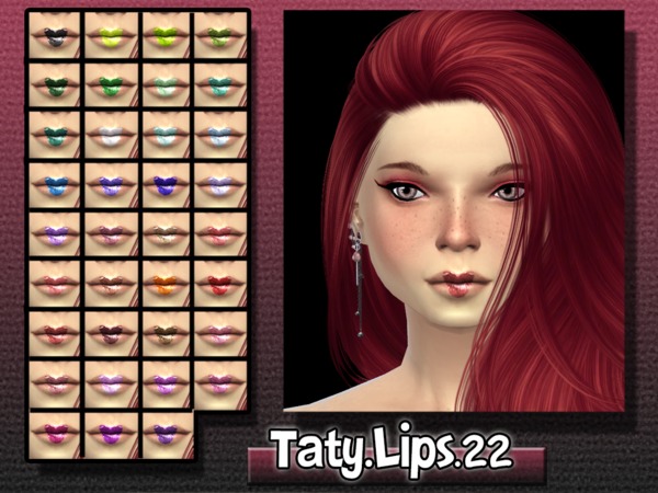  The Sims Resource: Lips 22 by Taty