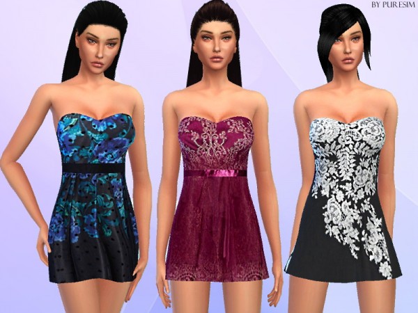  Pure Sim: Three lovely sweetheart dresses