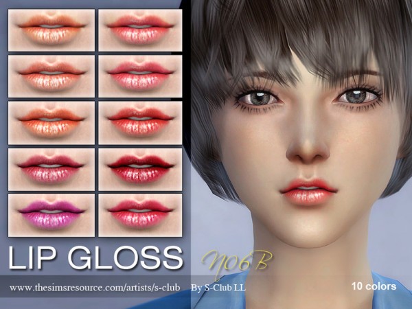  The Sims Resource: Lipstick F06B by S Club