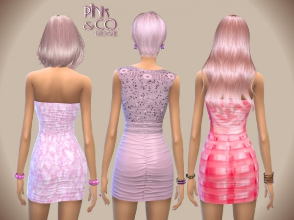  The Sims Resource: Pink&Co dress by Paogae
