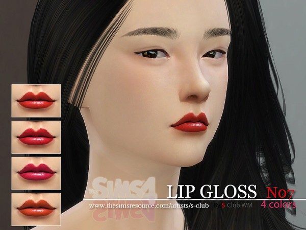  The Sims Resource: Lipgloss F07 by S Club
