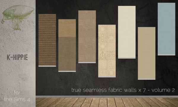  Mod The Sims: 7 fabric walls   seamless   volume 2 by Blackgryffin