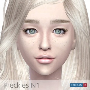 The Sims Resource: Freckles 02 by S-Club • Sims 4 Downloads