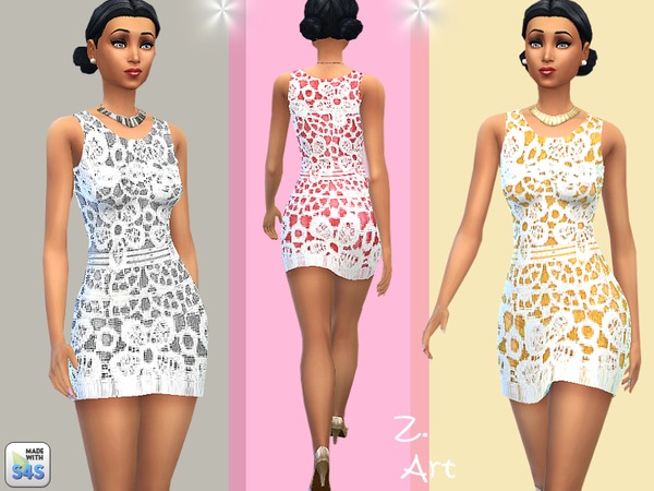  The Sims Resource: Spring Breeze dress by Zuckerschnute20