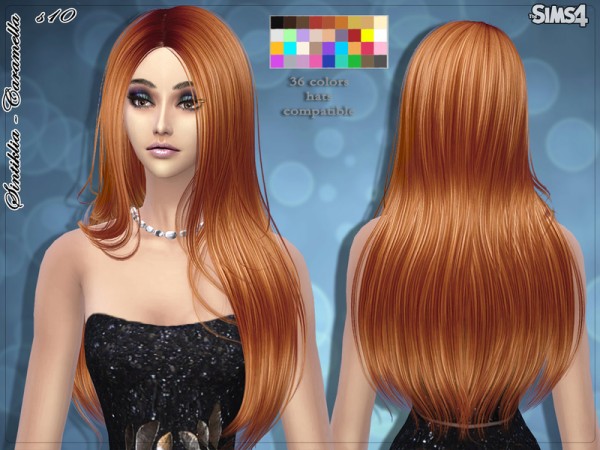  The Sims Resource: Sintiklia   Hair s10 Caramella