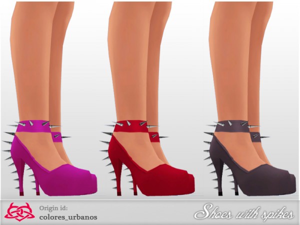  The Sims Resource: Spiking shoes by Colores Urbanos