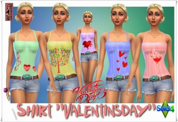  Annett`s Sims 4 Welt: Shirt Valentinsday