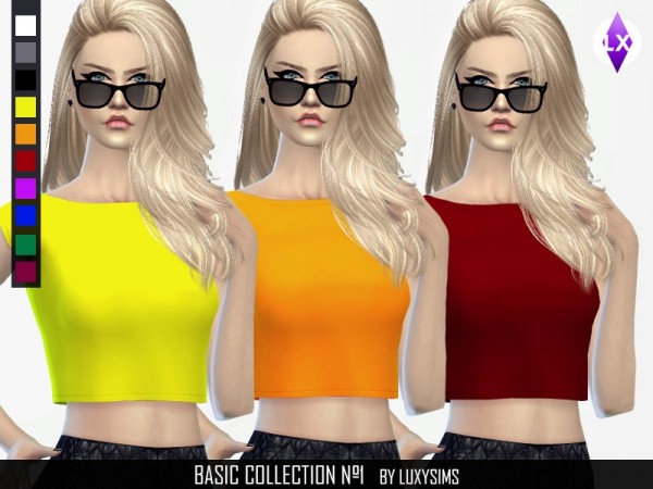 The Sims Resource: Basic Short Shirt by LuxySims