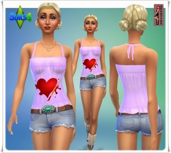  Annett`s Sims 4 Welt: Shirt Valentinsday