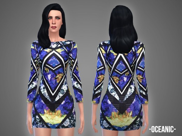  The Sims Resource: Blues dress set by April
