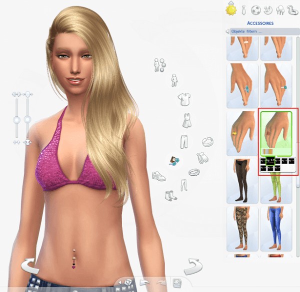  19 Sims 4 Blog: Belly  piercing set