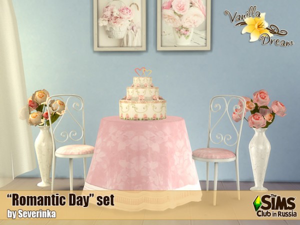  Sims by Severinka: Vanilla Dream Romantic Day set