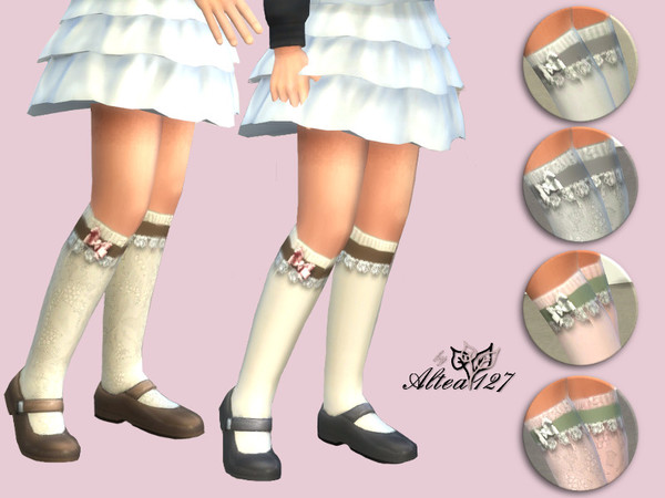  The Sims Resource: Romantic socks girl by Altea127