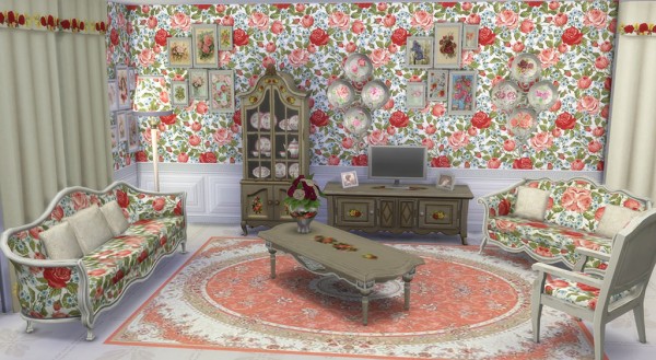 Sims Creativ: Shabby Chic Livingroom by HelleN