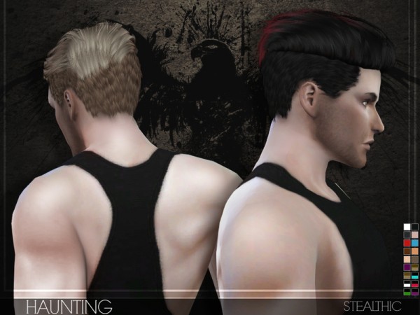  The Sims Resource: Stealthic   Haunting (Male Hair)