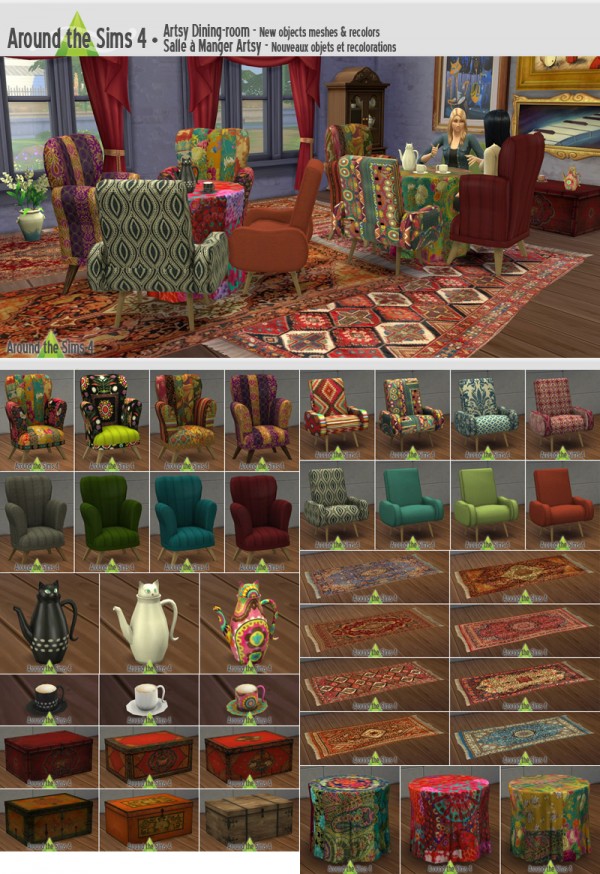  Around The Sims 4: Artsy Dining Room