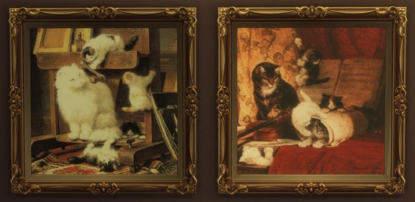  Mod The Sims: Henriëtte Ronner Knip 12 Paintings by Ironleo78