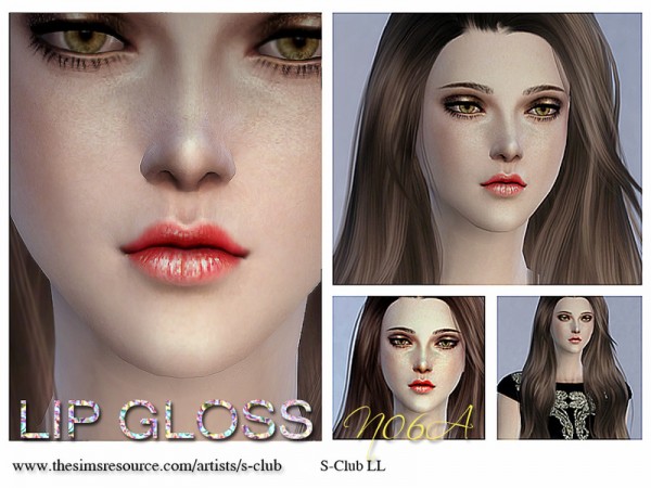  The Sims Resource: Lipstick F06A by S Club