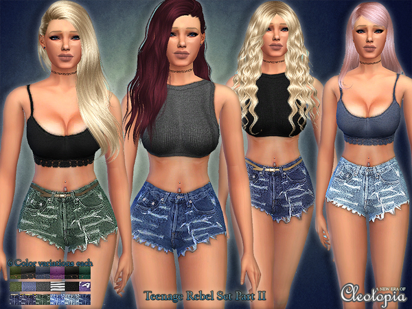  The Sims Resource: Set29  Teenage Rebel Casual Set Part 2 by Cleotopia