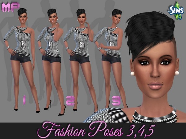  The Sims Resource: Fashion Poses 3,4,5 by MartyP