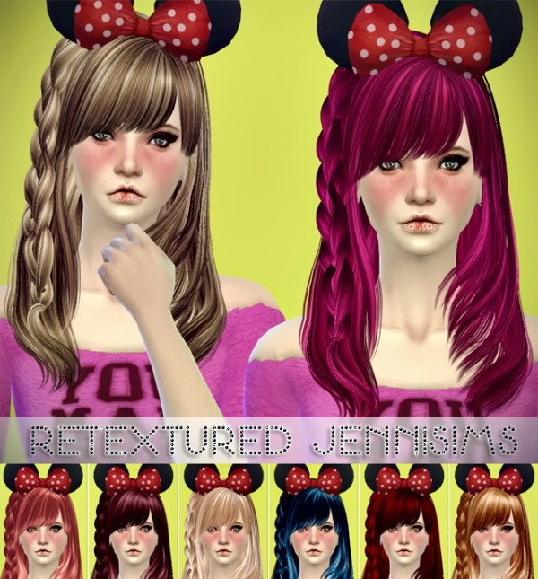  Jenni Sims: Butterflysims 090,086 hair retextured (including mesh)