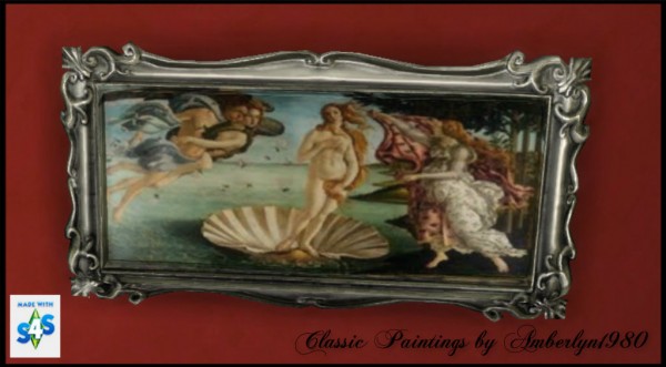  Amberlyn Designs Sims:  Classic Paintings Collection  part 1 and 2