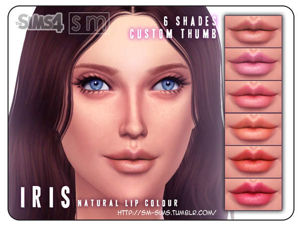  The Sims Resource: Iris   Natural Lip Colour
