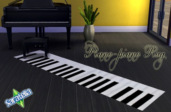  Saratella`s Place: Piano Piano Rug