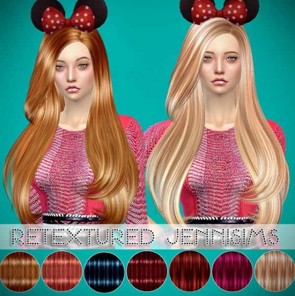  Jenni Sims: Butterflysims 092 Hair retextured (including mesh)
