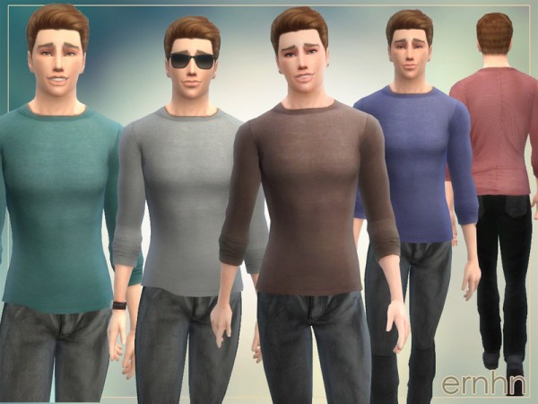  The Sims Resource: Simple Male Set by Ernhn