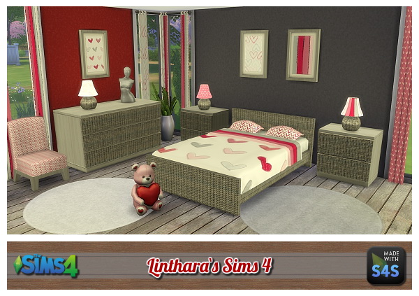  Lintharas Sims 4: Bedroom Valinea