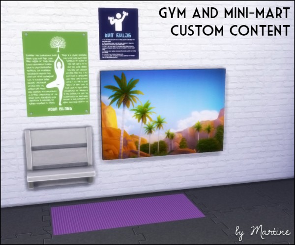  Martine Simblr: Eugene`s Mini Mart and Gym custom content