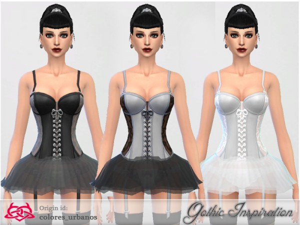  The Sims Resource: Tutu corset by Colores Urbanos