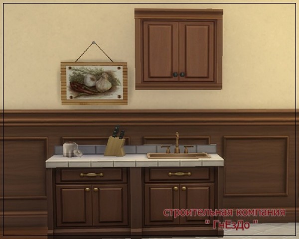  Sims 3 by Mulena: Paintings Kitchen Vegetables in decoupage