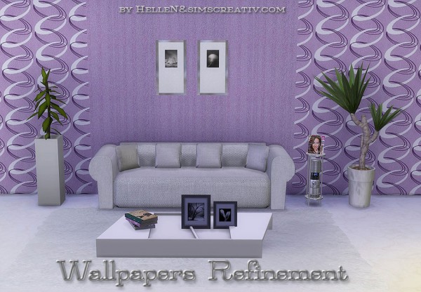  Sims Creativ: Wallpapers Refinement by HelleN
