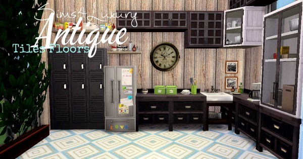  Sims4Luxury: Antique Tiles floors