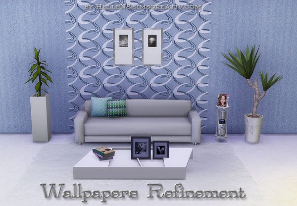  Sims Creativ: Wallpapers Refinement by HelleN