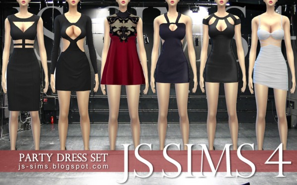  JS Sims 4: Party dress set