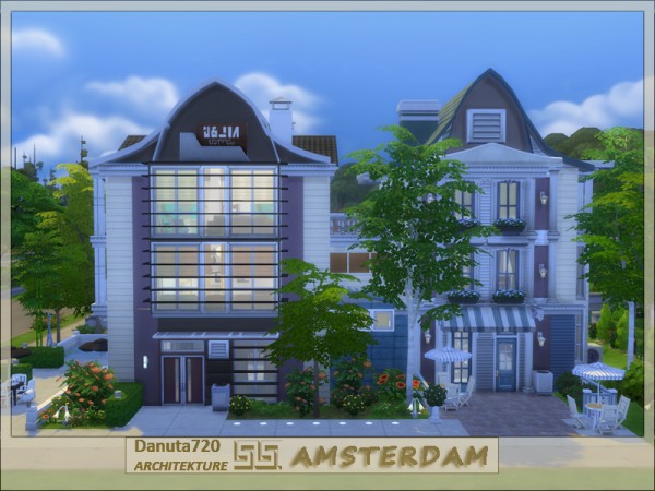  The Sims Resource: Amsterdam house by Danuta720
