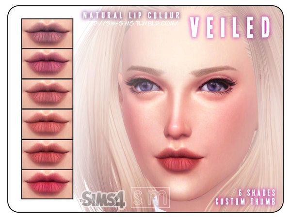  The Sims Resource: Veiled ]   Natural Lips by screaming Mustard
