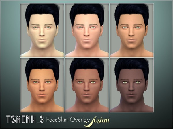  The Sims Resource: FaceSkin Overlay   Asian by tsminh 3