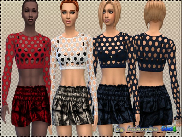  The Sims Resource: Set Frill and Crop by Bukovka